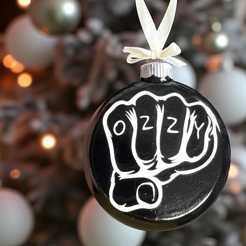 Celebrate a Legend: Hand-Painted Ozzy Christmas Ornaments! 🎶 Custom Made